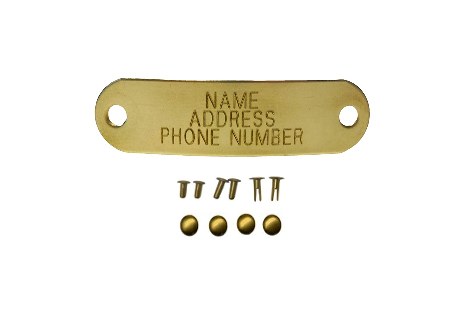 Warner Brand Brass (gold) Tag