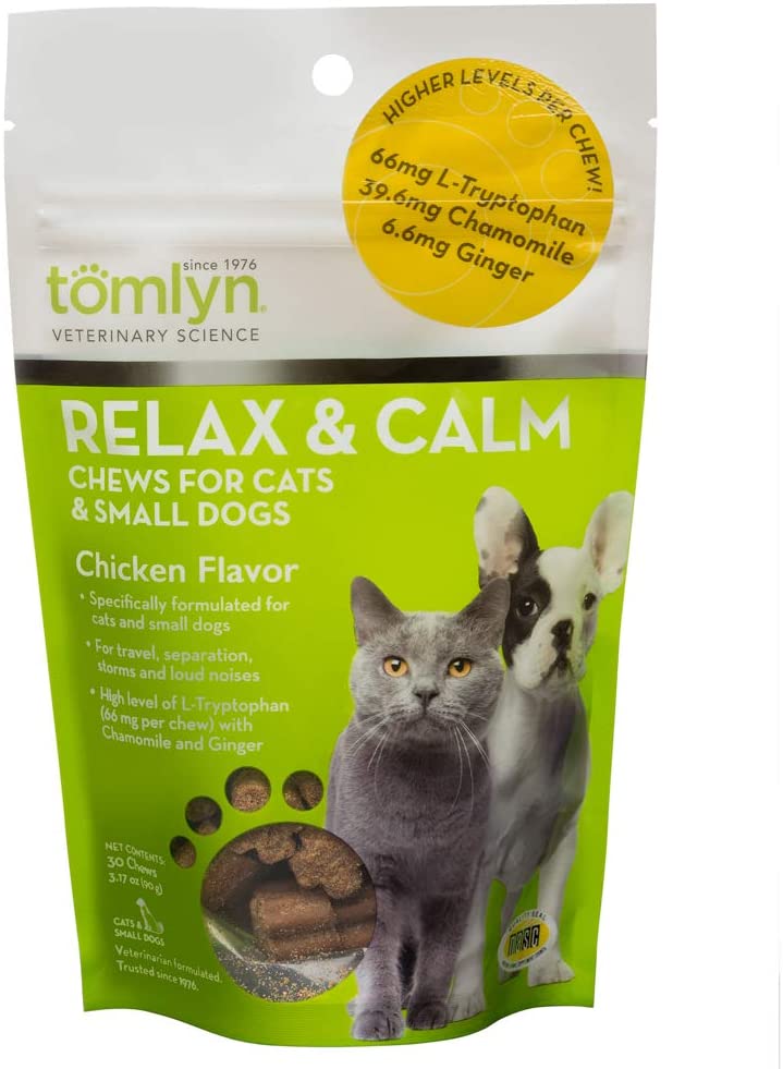 Tomlyn Relax & Calm Chicken Flavor Small Dog & Cat Supplement
