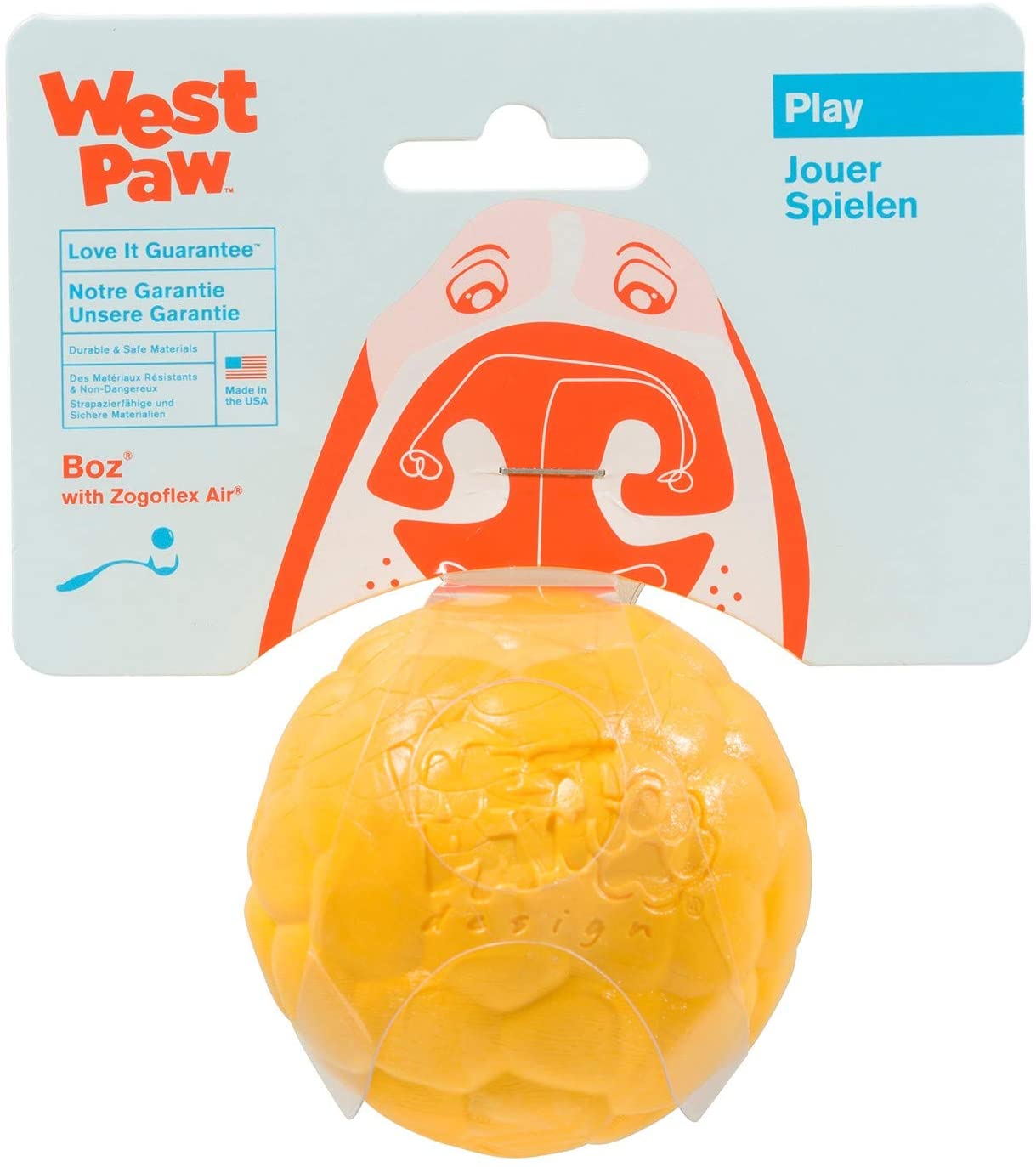 West Paw Zogoflex Air Boz Floatable Ball for Dogs