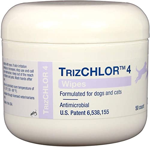 TrizCHLOR 4 Wipes for Dogs & Cats