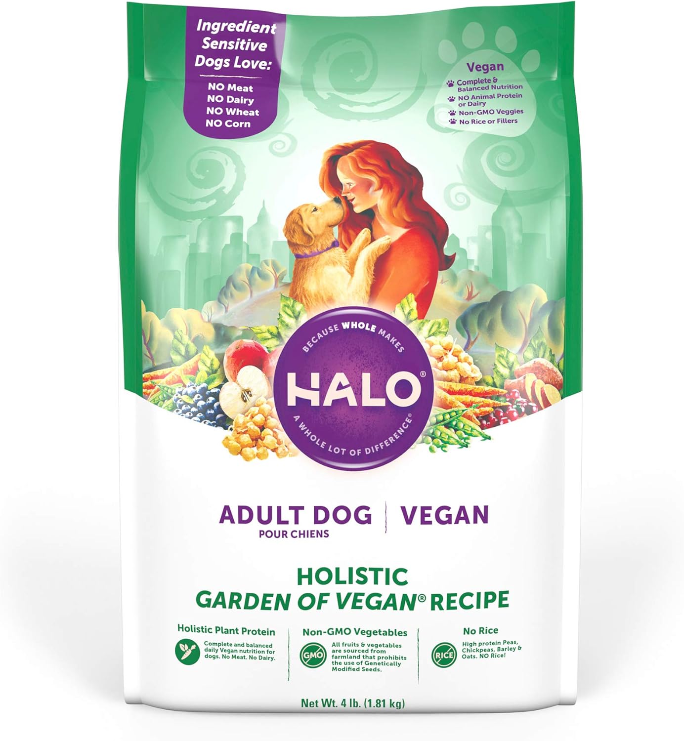 Halo Vegan Dry Dog Food, Vegan Recipe