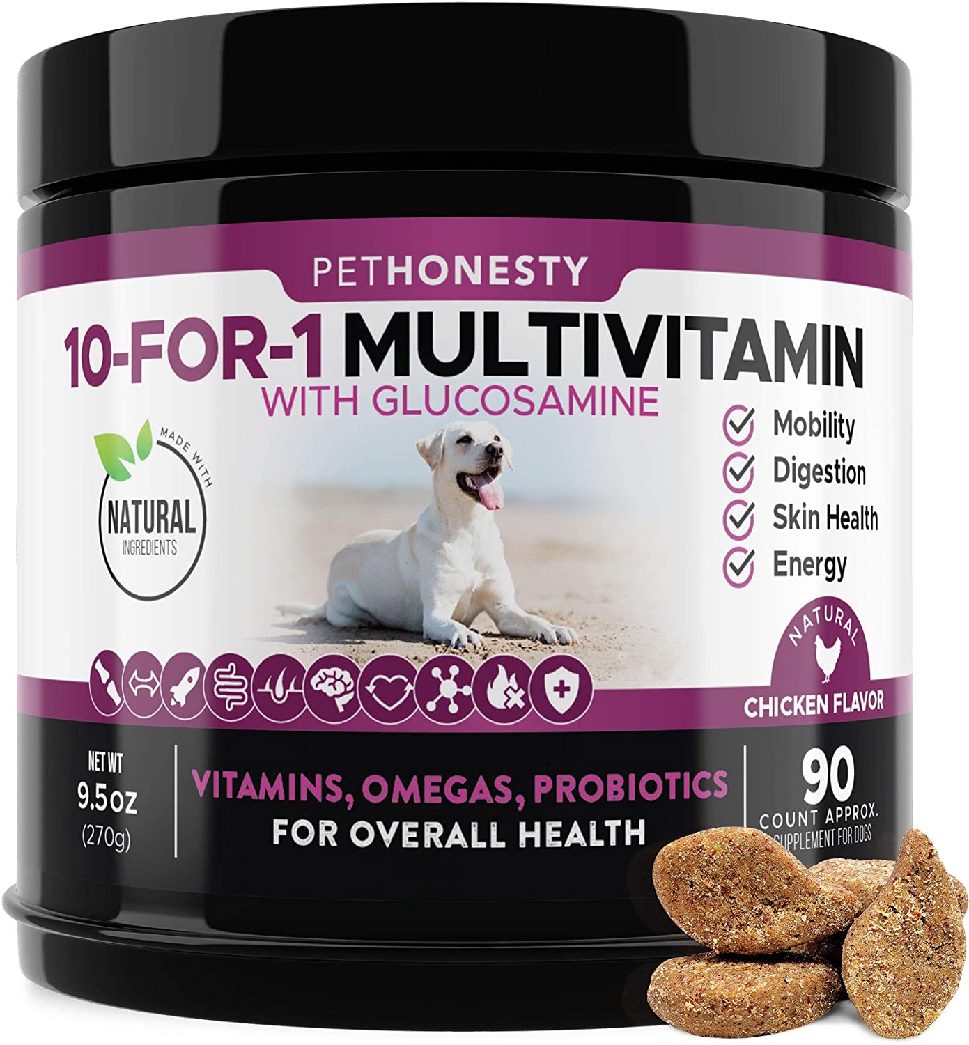 PetHonesty 10 in 1 Dog Multivitamin 