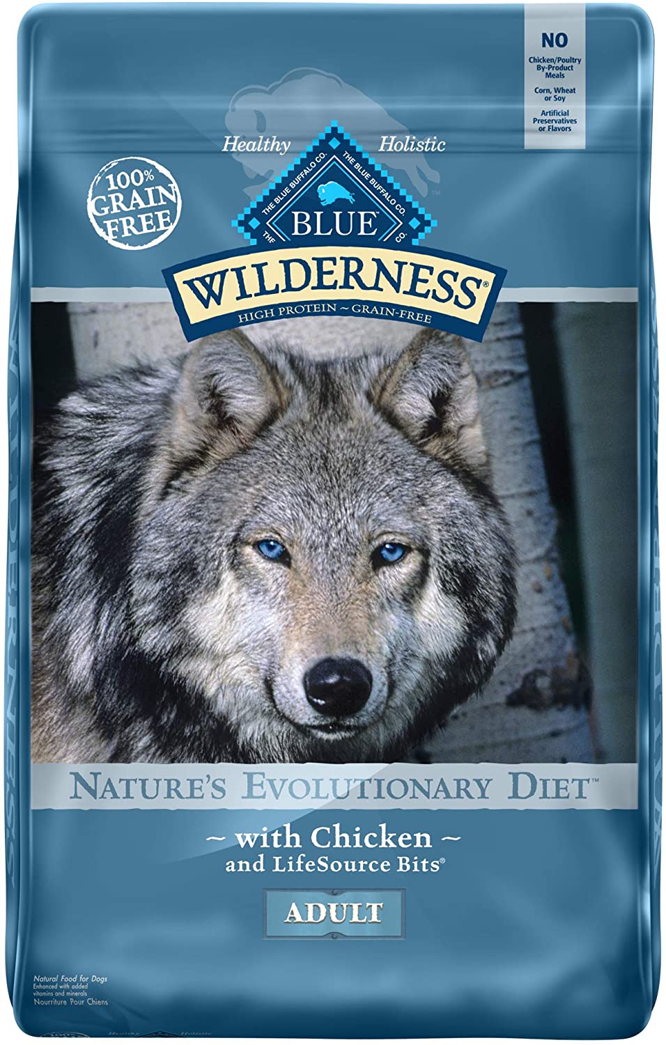 Blue Buffalo Wilderness Grain Free, Adult Dry Dog Food, Chicken