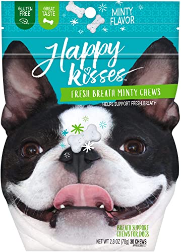 Happy Kisses Fresh Minty Chews Dog Breath Mints