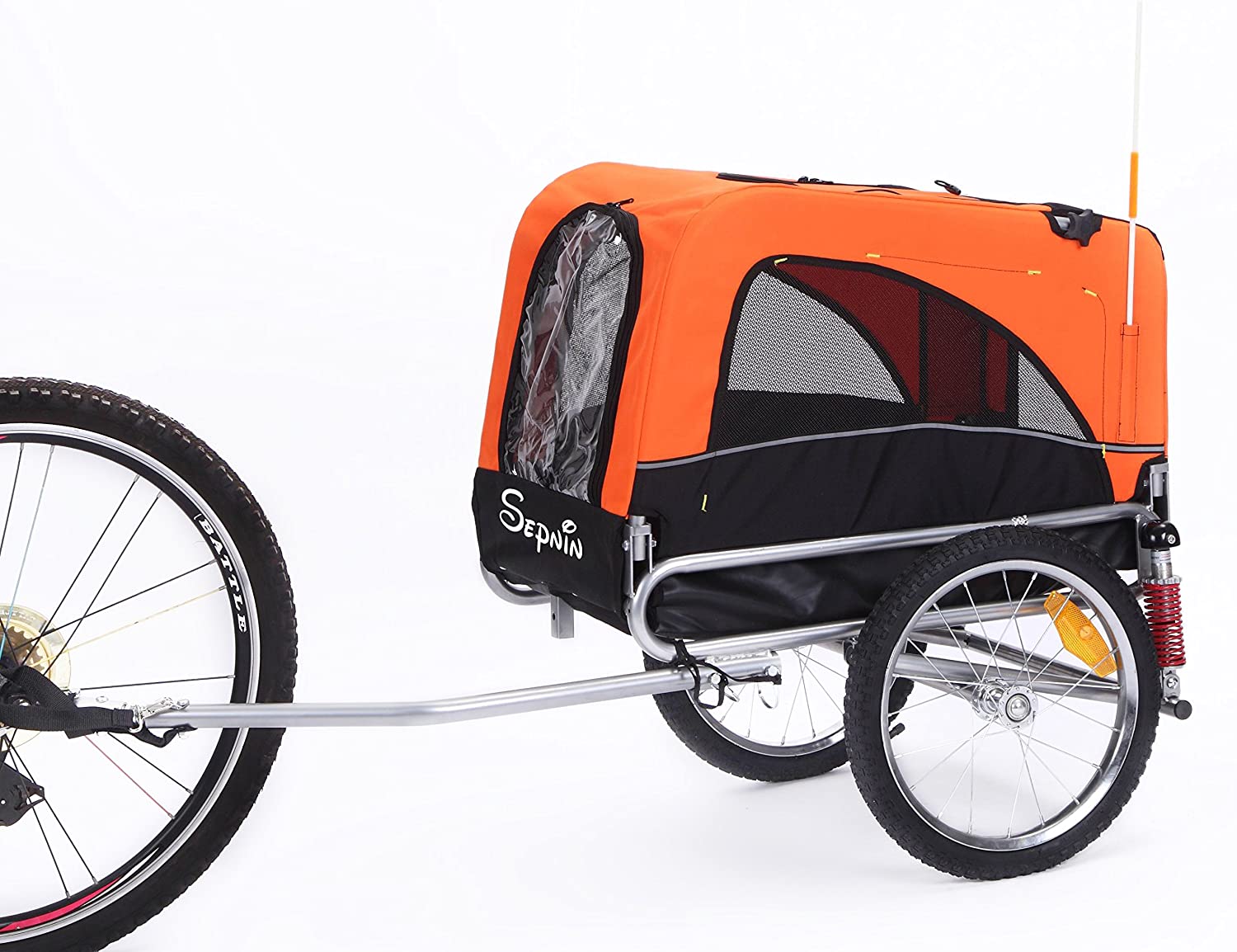 Sepnine 2 in 1 Medium Sized Comfortable Bike Trailer