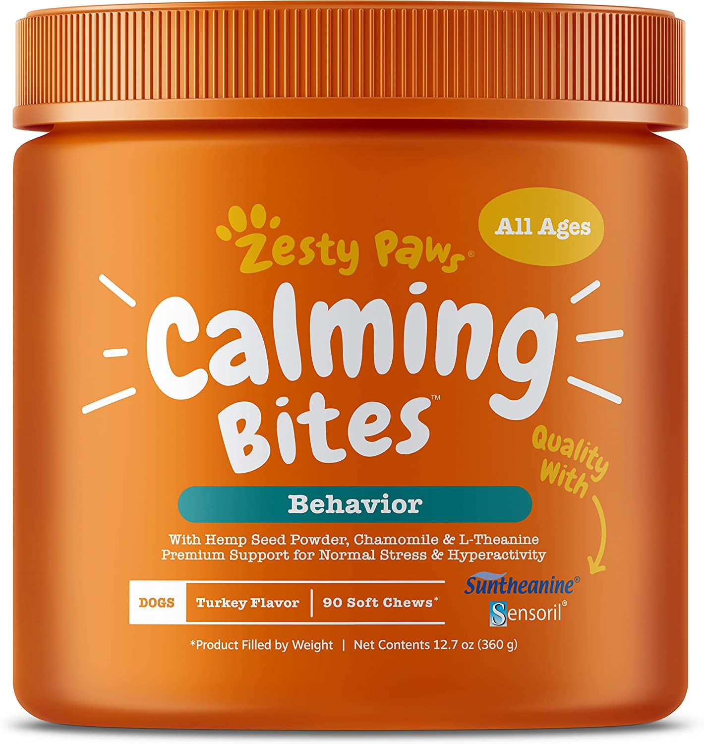 Zesty Paws Stress & Anxiety Calming Bites with Suntheanine